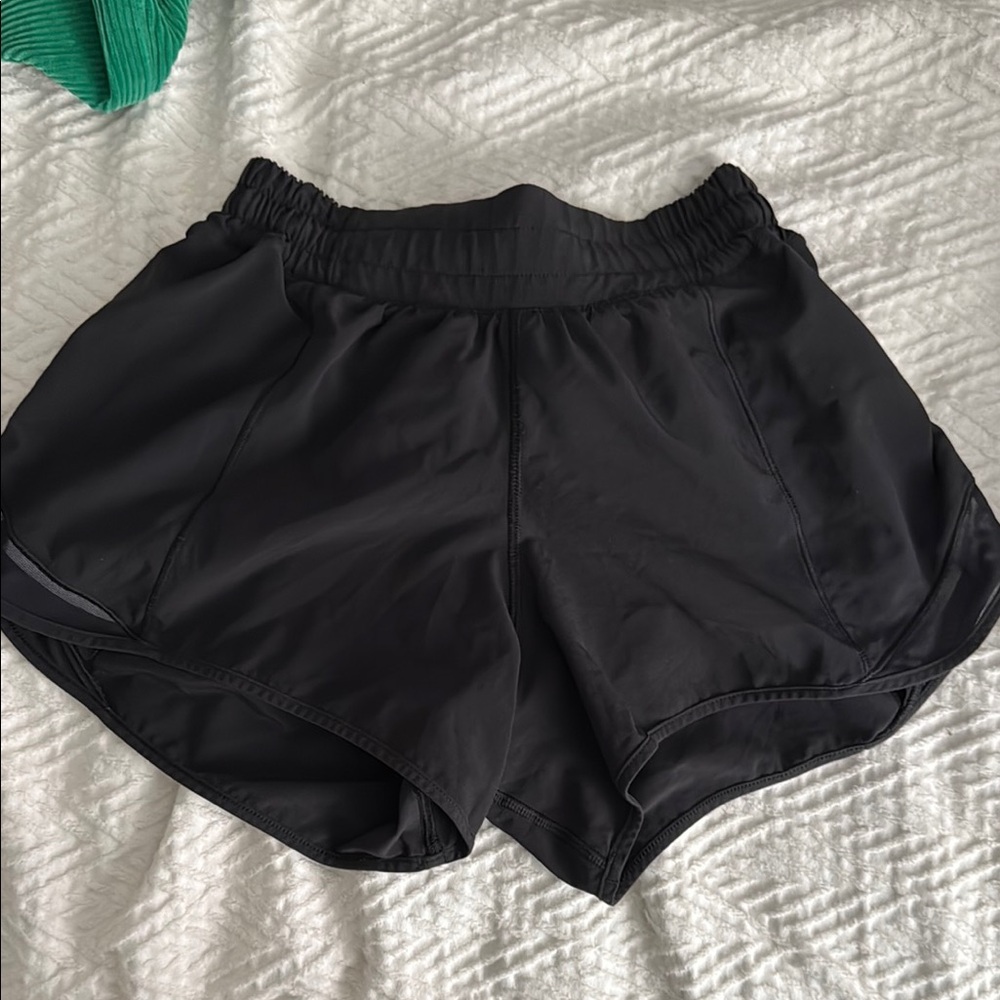 Lululemon Athletica Black Athletic Shorts Lightweight Moisture-Wicking